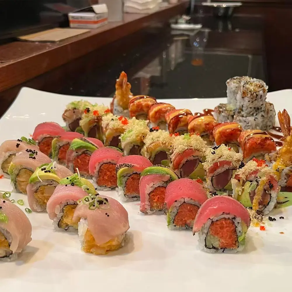 Assorted Sushi Rolls at Oriental Palace Asian Restaurant in Lawnside, New Jersey