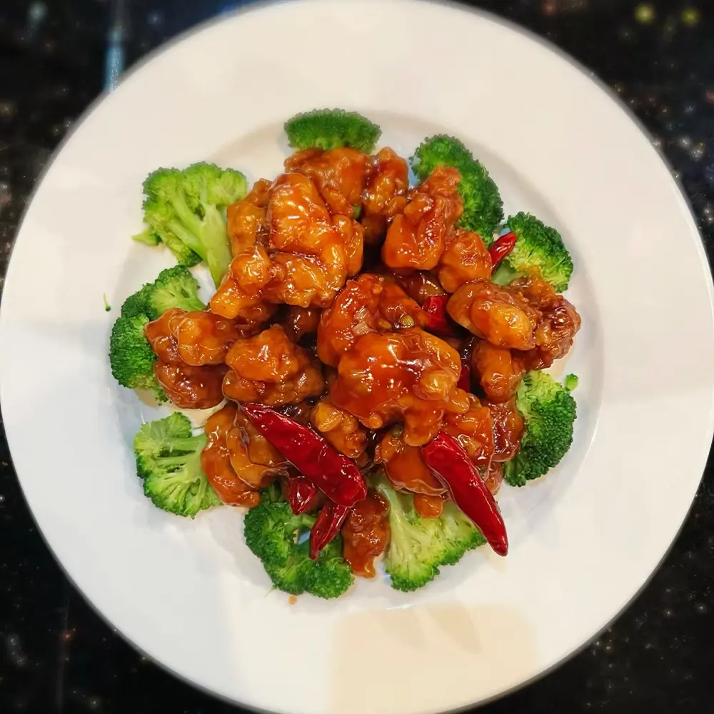 Sweet and Sour Chicken at Oriental Palace Asian Restaurant in Lawnside, New Jersey